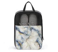 Borsa per scarpe da golf color oro indaco pallido in marmo fluente per uso quotidiano da viaggio anti-polvere porta scarpe da golf