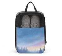 Borsa per scarpe da golf con albero sfumato cielo invernale per viaggi uso quotidiano anti-polvere porta scarpe da golf