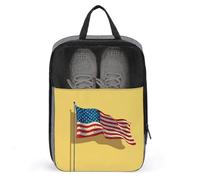 Borsa per scarpe da golf con bandiera americana per viaggi e uso quotidiano anti-polvere