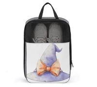 Borsa per scarpe da golf con cappello da strega, viola pastello, per uso quotidiano, anti-polvere, porta scarpe da golf