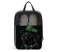 Borsa per scarpe da golf con cappello nero per cani, per uso quotidiano, anti-polvere, colore: verde