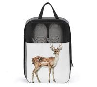 Borsa per scarpe da golf con cervo ad acquerello per uso quotidiano da viaggio, anti-polvere, custodia per scarpe da golf