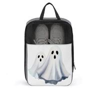 Borsa per scarpe da golf con due fantasmi ad acquerello per uso quotidiano da viaggio, anti-polvere, custodia per scarpe da golf