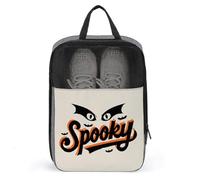 Borsa per scarpe da golf con due occhi spettrali per Halloween, con ali di pipistrello, per viaggi, uso quotidiano, anti-polvere, porta scarpe da golf