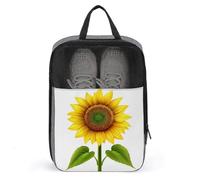 Borsa per scarpe da golf con girasole rivolta verso il cielo, per viaggi e uso quotidiano, anti-polvere, custodia per scarpe da golf