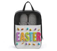 Borsa per scarpe da golf con lettere spesse, per viaggi e uso quotidiano, anti-polvere, con scritta in lingua inglese "tipography"