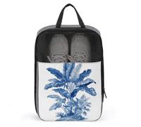 Borsa per scarpe da golf con pianta singola palma blu indaco per viaggi uso quotidiano anti-polvere