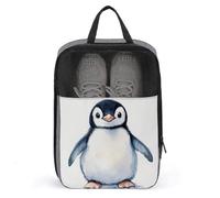 Borsa per scarpe da golf con pinguino ad acquerello, per viaggi e uso quotidiano, anti-polvere, per riporre scarpe da golf