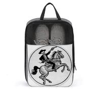 Borsa per scarpe da golf con scheletro da cowboy occidentale, per viaggi e uso quotidiano, anti-polvere