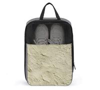 Borsa per scarpe da golf con texture liscia in gesso beige pallido verde oliva per viaggi uso quotidiano custodia antipolvere per scarpe da golf