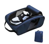 Borsa per scarpe da golf, impermeabile, con cerniera, unisex, borsa da golf, per donne, bowling, basket, palestra, sport, viaggi, attività all'aperto, auto, club, oggetti di valore, blu navy