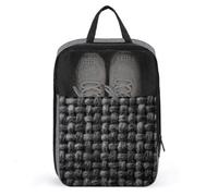 Borsa per scarpe da golf in iuta nera, per viaggi e uso quotidiano, anti-polvere