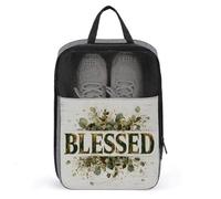 Borsa per scarpe da golf in legno rustico per lettura benedetta per viaggi uso quotidiano anti-polvere porta scarpe da golf