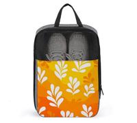 Borsa per scarpe da golf minimalista sfumata giallo arancione bianco fiore per viaggi uso quotidiano anti-polvere porta scarpe da golf