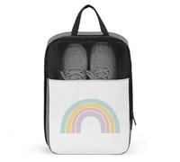 Borsa per scarpe da golf semplice in colori pastello arcobaleno stile vivaio per viaggi uso quotidiano anti-polvere porta scarpe da golf
