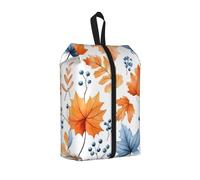 Borsa per scarpe da viaggio autunnale per il Ringraziamento autunnale, resistente all'acqua, con manico con cerniera, custodia leggera per valigia e palestra, si ripiega piatta per l'imballaggio