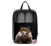 Borsa per scarpe da viaggio, borsa per scarpe con stampa a forma di riccio, organizer portatile da utilizzare per viaggi e conservazione quotidiana, stile, taglia unica, moderno