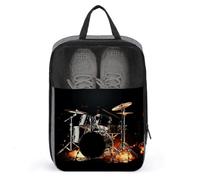 Borsa per scarpe da viaggio, borsa per scarpe con stampa batterista, borse per scarpe da uomo e donna, stile unico, moderno