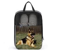 Borsa per scarpe da viaggio, borsa per scarpe con stampa di pastore tedesco, borsa per scarpe da uomo e donna, stile unico, moderno