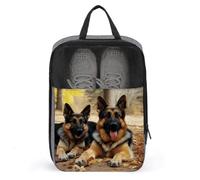 Borsa per scarpe da viaggio, borsa per scarpe con stampa di pastore tedesco, borsa per scarpe da uomo e donna, stile unico, moderno