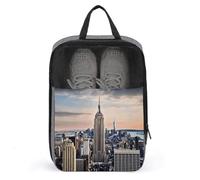 Borsa per scarpe da viaggio, borsa per scarpe con stampa Empire State Building, borse per scarpe da uomo e donna, stile unico, moderno