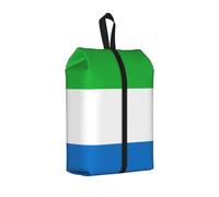Borsa per scarpe da viaggio con bandiera della Sierra Leone, impermeabile, organizer per scarpe per valigia, borsa 3 in 1 per scarpe da ginnastica