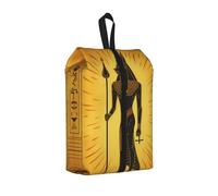 Borsa per scarpe da viaggio con geroglifici dell'antico Egitto, etnica, resistente all'acqua, con manico con cerniera, custodia leggera per valigia e palestra, si ripiega piatta per l'imballaggio