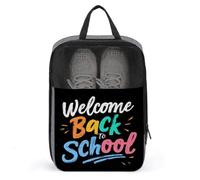 Borsa per scarpe da viaggio con scritta "Welcome Back to School", per uso quotidiano, anti-polvere, porta scarpe da golf