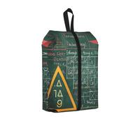 Borsa per scarpe da viaggio con stampa di parole e lezioni di matematica con formule, borsa portatile con chiusura a cerniera, unisex, leggera, organizer per scarpe per viaggi, uso domestico, 1 pezzo