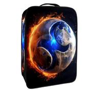 Borsa per scarpe da viaggio,custodia per scarpe portatile impermeabile,3D Yin Yang Pettegolezzo Luna Terra