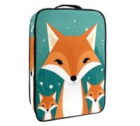Borsa per scarpe da viaggio,custodia per scarpe portatile impermeabile,animale carino famiglia volpe
