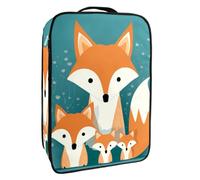 Borsa per scarpe da viaggio,custodia per scarpe portatile impermeabile,animale carino famiglia volpe