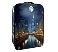 Borsa per scarpe da viaggio,custodia per scarpe portatile impermeabile,architettura città caduta luna