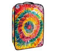Borsa per scarpe da viaggio,custodia per scarpe portatile impermeabile,arcobaleno di turbinio colorato legato