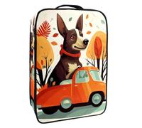 Borsa per scarpe da viaggio,custodia per scarpe portatile impermeabile,Benvenuti a casa divertente cane albero rosso auto