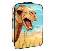 Borsa per scarpe da viaggio,custodia per scarpe portatile impermeabile,deserto del cammello divertente del fumetto