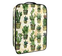 Borsa per scarpe da viaggio,custodia per scarpe portatile impermeabile,doodle colorato fiori cactus