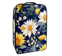 Borsa per scarpe da viaggio,custodia per scarpe portatile impermeabile,Fiore Acquerello Margherita Girasole