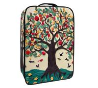 Borsa per scarpe da viaggio,custodia per scarpe portatile impermeabile,Foglie di frutta dell'albero della pittura di arte