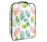 Borsa per scarpe da viaggio,custodia per scarpe portatile impermeabile,Foglie di palme verdi tropicali