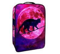 Borsa per scarpe da viaggio,custodia per scarpe portatile impermeabile,Gatto piove notte di luna piena