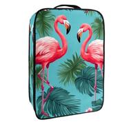 Borsa per scarpe da viaggio,custodia per scarpe portatile impermeabile,Il fenicottero lascia lo stile hawaiano tropicale