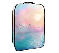 Borsa per scarpe da viaggio,custodia per scarpe portatile impermeabile,Il gabbiano bianco si rannuvola l'oceano