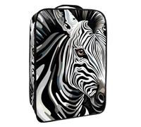 Borsa per scarpe da viaggio,custodia per scarpe portatile impermeabile,Illustrazione di arte di struttura della zebra animale