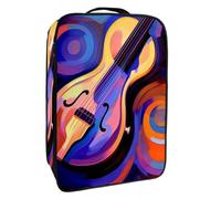 Borsa per scarpe da viaggio,custodia per scarpe portatile impermeabile,la musica di arte astratta nota la chitarra
