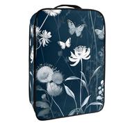 Borsa per scarpe da viaggio,custodia per scarpe portatile impermeabile,Libellula Della Pianta Del Fiore Della Farfalla