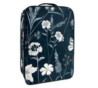 Borsa per scarpe da viaggio,custodia per scarpe portatile impermeabile,Libellula Della Pianta Del Fiore Della Farfalla