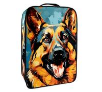 Borsa per scarpe da viaggio,custodia per scarpe portatile impermeabile,Modello animale colorato cane pastore