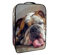 Borsa per scarpe da viaggio,custodia per scarpe portatile impermeabile,modello di bulldog carino cane