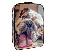 Borsa per scarpe da viaggio,custodia per scarpe portatile impermeabile,modello di bulldog carino cane